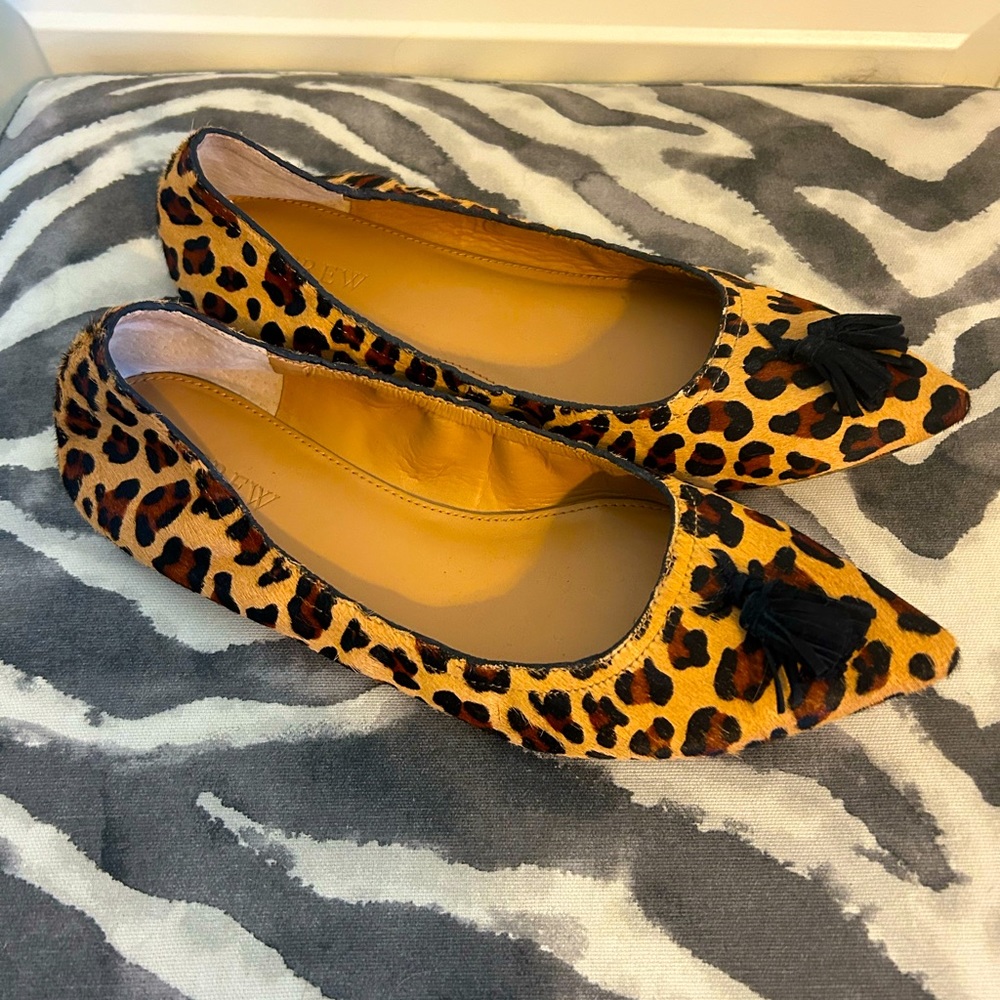 JCrew flats leather minimal wear